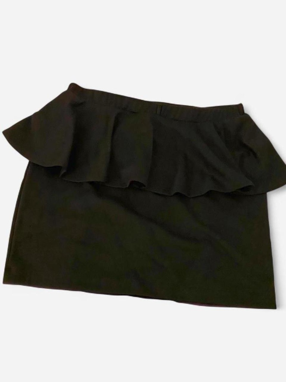 Bongo Girls Y2K Black Peplum Ruffle Mini Skirt Skort Goth Whimsigoth Summer